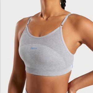 Gymshark Strappy Sports Bra Size Small Blue/Grey